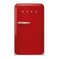 SMEG FAB10RRD5 koelkast met vriesvak, rechtsdraaiend, rood