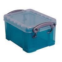 Reallyusefulboxes Really Useful Box 0,3 liter visitekaarthouder, transparant groen