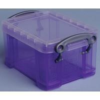 Reallyusefulboxes Really Useful Box visitekaarthouder 0,3 liter, transparant paars