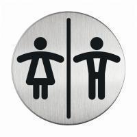 Durable Infobord pictogram  4920 toileten D/H rond 83Mm