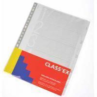 Class'ex tabbladen set 1-5, 23-gaatsperforatie, karton