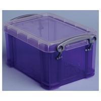 Reallyusefulboxes Really Useful Box 0,7 liter, transparant paars