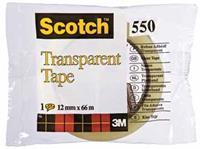 Scotch Plakband  550 12mmx66m transparant
