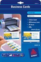 AVERY visitekaarten voor inkjet Quick&Clean mat, 200 kaartjes, 260 g/m²
