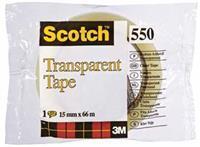 Scotch Plakband  550 15mmx66m transparant