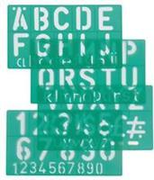 Lettersjabloon  30mm hoofdletters/letters/cijfers