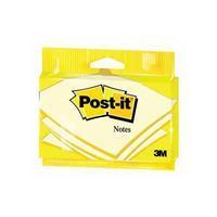 Post-it Notes, ft 76 x 127 mm, geel, blok van 100 vel, op blister