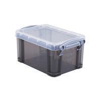 Reallyusefulbox Really Useful Box 0,7 liter, transparant smoke