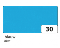 Zijdevloeipapier Folia 50x70cm 20g nr30 blauw set à 5 vel