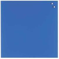 Naga magnetisch glasbord, kobaltblauw, ft 45 x 45 cm