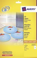 Avery Etiket  L7676-25 CD full size mat wit 50stuks