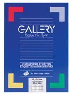 Gallery witte etiketten ft 52,5 x 29,7 mm (b x h), rechte hoeken, doos van 4.000 etiketten