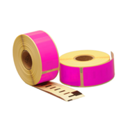 Dymo 99010 compatible labels, 89mm x 28mm, 260 etiketten, roze