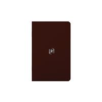 Oxford Pocket Notes, 9 x 14 cm, gelijnd, 48 bladzijden, chocoladebruin