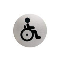 Durable Infobord pictogram  4906 wc invalide rond 83mm