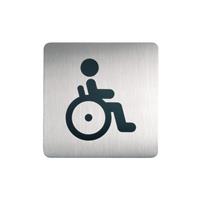 Durable Infobord pictogram  4959 vierkant WC invalide 150mm