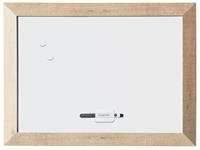 Bi-Office Kamashi magnetisch whiteboard met naturel kader