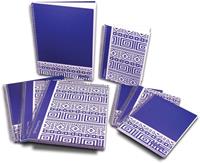 Pergamy Ethnic notitieboek ft A4, geruit 5 mm, blauw
