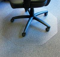Cleartex vloermat Chairmat, 9-hoek met antislip ondergrond, ft 98 x 98 cm
