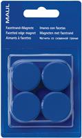 Maul magneet MAULsolid, diameter 38 mm, blauw, blister van 2 stuks