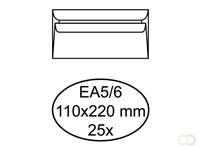 Quantore Envelop  bank EA5/6 110x220mm zelfklevend wit 25stuk
