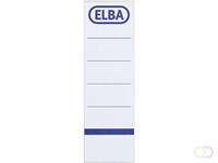 Elba Rugetiket  clic 59x190mm zelfklevend wit/blauw