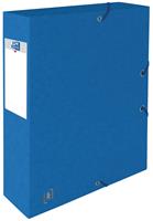 Elba elastobox Oxford Top File+ rug van 6 cm, blauw