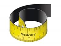 Westcott liniaal  30cm magnetisch oprolbaar