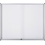 bi-office Memobord voor wandmontage Vergrendelbaar Exhibit Indoor 202.6 x 96,7 cm Wit