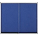 bi-office Memobord voor wandmontage Vergrendelbaar Exhibit Indoor 96.7 x 92,6 cm Blauw