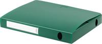 Pergamy elastobox, voor ft A4, uit PP van 700 micron, rug van 4 cm, groen