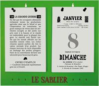 Rugplaat uit kunststof voor Le Sablier Géant, ft A4