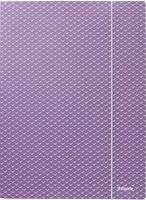 Esselte Colour'Breeze elastomap met 3 kleppen, uit karton, ft A4, lavendel