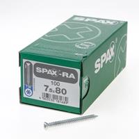 Spax RA Kozijnschroeven torx platverzonken kop T30 7.5 x 80mm