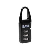 Basi 6100-0115 22 mm Zwart Cijferslot