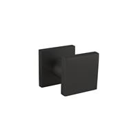 Intersteel Voordeurknop vierkant 60x60mm alu/zwart, éénzijdige montage