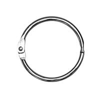 10x Metalen ringen met opening 25 mm Zilver