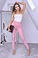 exclusivepremium Ayana Animal Print Trousers Dusty Pink