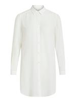 Vila Lang Loose Fit Overhemd Dames White
