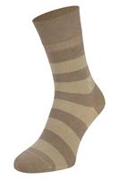 Boru Bamboe sokken met strepen-Beige-43/45