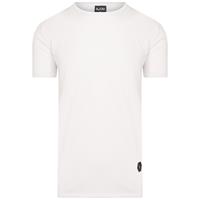 One Redox T-shirt heren basic wit effen met stretch van  fashion, 