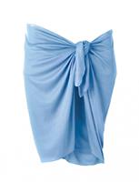 Beco rok pareo dames 165 x 56 cm polyester lichtblauw