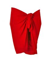 Beco rok pareo dames 165 x 56 cm polyester rood