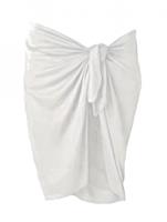 Beco rok pareo dames 165 x 56 cm polyester wit