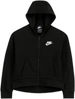 Nike Sportswear Club Fleece Hoodie met rits over de hele lengte voor meisjes - Zwart
