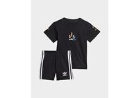 Adidas Disney Mickey and Friends Short en T-shirt Setje - Black - Kind