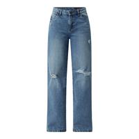 Noisy May Regular fit jeans met destroyed-effecten, model 'Amanda'