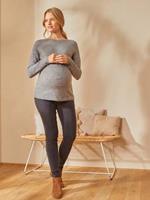 VERTBAUDET Omkeerbare trui voor/achter voor de zwangerschap en borstvoeding grijs