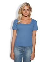 CarrÃ©-shirt in azuurblauw van Linea Tesini