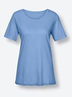 Pyjama-Shirt in hemelsblauw van wäschepur